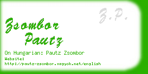 zsombor pautz business card